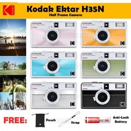 Kodak Ektar H35N Half Frame Camera Use 35mm Film + FREE Battery