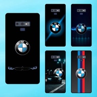 Samsung Note 9 phone case with black border, BMW automobile brand