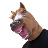Horse Head Mask Hood New Smiley Horse Head Mask Cos Halloween Spoof Funny Animal Mask