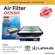 Denso Air Filter For Toyota Landcruiser Prado 2TRFE/ Hilux Surf 5VZFE /Lexus GX470 2UZFE (260300-018