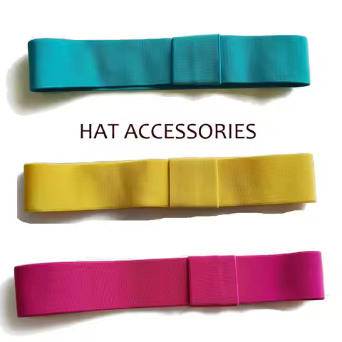 Hat Accessories Straw Hat Fedora Fashion Colorful Ribbon Accessories Elastic Wearable 55-61CM Fedora