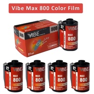 【Special Promotion】 Vibe Max 800 Color Film 1roll/5roll/6roll/10roll Iso 800 135 Negative Film 27exp/roll 35mm Film For Vibe 501f Camera