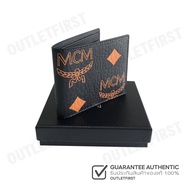 MCM รุ่น  BIFOLD WALLET IN MAXI VISETOS CODE: MXS DATA01 BK001 กระเป๋าสตางค์ใบสั้น กระเป๋าสตางค์ กระ