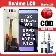 LCD REALME C65 4G 5G/ 12x 5G/ 14x 5G/ C75x 4G/ C75 5G/ C73 5G Compatible For Original Glass Touch Sc