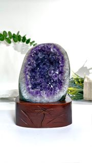 💜【🇺🇾烏拉圭ESP帝王紫水晶洞·貴氣招財神器】💜