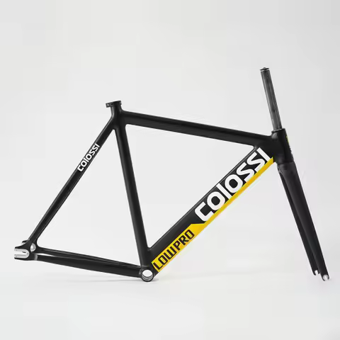 Colossi-fixed gear frame for Track bike, 700C frameset, made of aluminum, carbon fork, high quality,