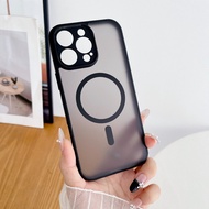 Matte Casing For iPhone 17 Pro Max 15 16 Pro Max / Plus i17 i16 i15 pro max Phone Case Magnetic Wire