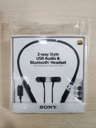 全新 Sony SBH90C 2-way Style USB Audio &amp; Bluetooth Headpset 無線藍牙耳機
