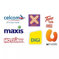 RM5/10/30 ( PIN NUMBER ) - TOPUP Hotlink / Digi / Celcom / Umobile / Tunetalk / XOX / RedONE / Digi Chatz / redTONE IDD