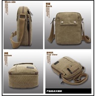 FREE SHIPPING MEN'S CANVAS SLING BAG / SLING BAG / MEN'S SLING BAG / TRAVEL BAG - BLACK