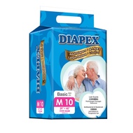 DIAPEX Adult Diapers Size M 10pcs Free 1pc dry pants