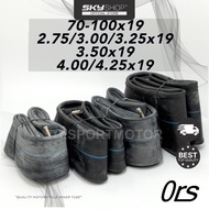 19" ORS TUBE INNER TYRE TUBE MOTORCYCLE (4.00/4.25x19) (3.50x19) (70-100x19) 2.50x19 (2.75/3.00/3.25