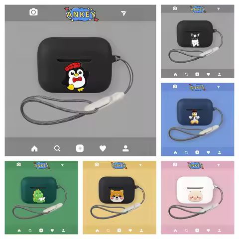 For Razer Hammerhead V3 HyperSpeed Bluetooth Earphone Silicone Protective Case Cute Nylon Lanyard Pr