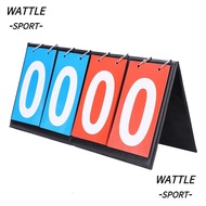 WATTLE Easy Flip Score Keeper, 3-Digit 2-Digit Portable Flip Scoreboard, Scoreboard Flip Mechanism 4