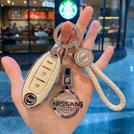 Nissan Key Cover Nissan Keychain ALMERA LEAF 370Z GTR LIVINA KICKS E-POWER TERRA PATROL NAVARAL fron