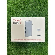 YC204 Aluminum Alloy Type-C Hub USB 3.0 HUB Type-C 4K Video HD Output TF Card Reader usb-c hub Adapt