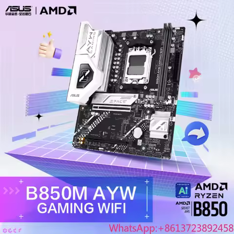 B850M-AYW WIFI AMD AM5 motherboard supports DDR5 memory CPU Ryzen R7-7800X3D R7-9800X3D R7-9700X R5-