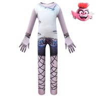 Halloween new tight-fitting jumpsuit Trolls 2 Cosplay childrens clothing Halloween acting performanc
