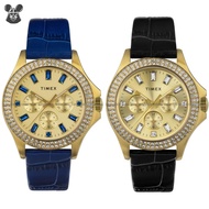 TIMEX TW2W10800 TW2W10900 Women's Analog Watch Kaia Multifunction 40mm Leather Strap *Original