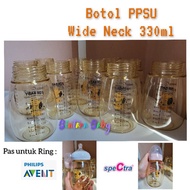Ppsu Baby Bottle 330ml/PPSU Wide Neck Milk Bottle Suitable For Philips Avent Spectra Breast Pump Etc. Large Size 9m+ 12m+ Breast Milk Bottle Can For MomUung PPSU Bebetons Breast Pump/Mom Uung Breast Pump Bottle/Bottle Mocababy Bottle Dr Isla