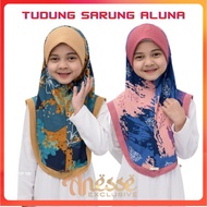 Tudung Sarung Aluna Piping Kids Kain Mosscrepe Awing ScubaTudung Sarung Budak Tudung Budak Saiz S Tu
