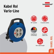 Brennenstuhl Vario Line 4 Socket Cable Roll 10m H05W - F 3G1.0 - Socket Electrical Plug/ - 1103466