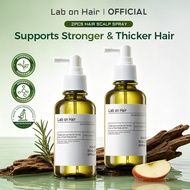 Lab On Hair 2pcs Hair Loss Scalp Spray Hair Tonic Serum for Treatment Hair Strength Growth Anti Ramb