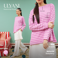 HijabChic Ulyani Perennial Purple Stripe Tops