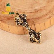 [Pine-t] 1pc Chinese Tibetan Handcraft Buddhist Copper Five Shares Dorje Vajra Pestle Crafts Mini Ke