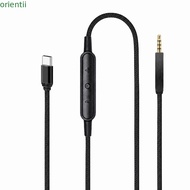 ORIENMY 2.5mm to Type C Cable, 4.9ft / 1.5m With Mic 2.5mm to USB C Sound Cord, Lossless Noiseless B