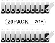 KOOTION Pack of 20 USB Sticks 2 GB Memory Sticks USB 20 Pack Set Data Stick Memory Sticks 2G 20 Piec