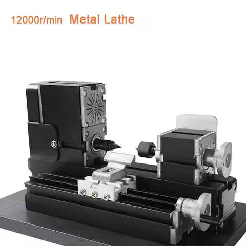 Mini Lathe Machine 12000r/min 110V-240V Saw Workbench Area 90*90mm Tool Metal Plate