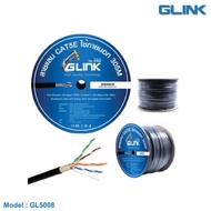 GLINK สายแลน 305เมตร UTP LAN CABLE CAT5e (305m/Box) (GL5008) 305 เมตร สีดำ สายภายนอก