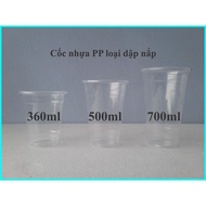 50 Plastic Cups/Plastic Cups PP360 - PP500ml - PP700ml (Stamped Cups) Can Resistant to High Temperat