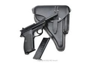 【原型軍品】全新 II 二戰德軍 WALTHER P38 手槍 皮製槍套+彈匣套 硬殼 GBB 04319