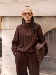 พร้อมส่ง SAC.BKK AIRPORT SET แอร์พอร์ตเซ็ท รุ่น FUNNEL NECK ZIP SWEATSHIRT SET