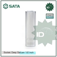 Metric Long Socket Wrench 13412 1/ 2" 6PT Deep Socket 21 mm SATA TOOLS