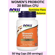 NOW Foods Woman's Probiotic 20 billion CFU, 50 Veg Capsules