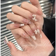 Nails Box FakePieceg design D16 with very pretty bow charm