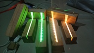 Dudukan Kayu Tatakan Lampu Akrilik / Standing Acrylic LED USB