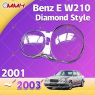 Mercedes Benz E W210 2002-2004 E200 E240 E320 E430 (เพชร) เลนส์ไฟหน้า ฝาครอบไฟหน้า ไฟหน้ารถยนต์ ไฟหน