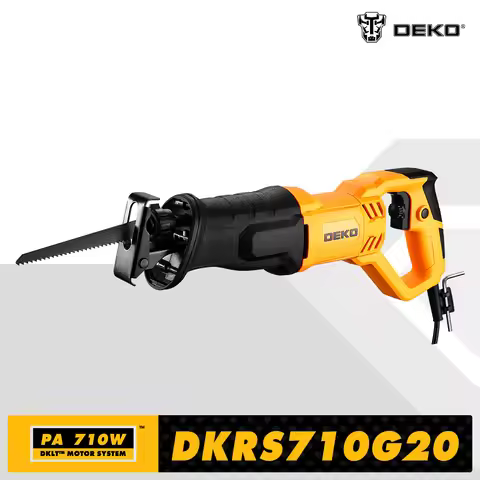 DEKO Electric Tools 710W Electric Saw Reciprocating Saw DIY with NEW Saw Blades Jigsaw Chainsaw Tool