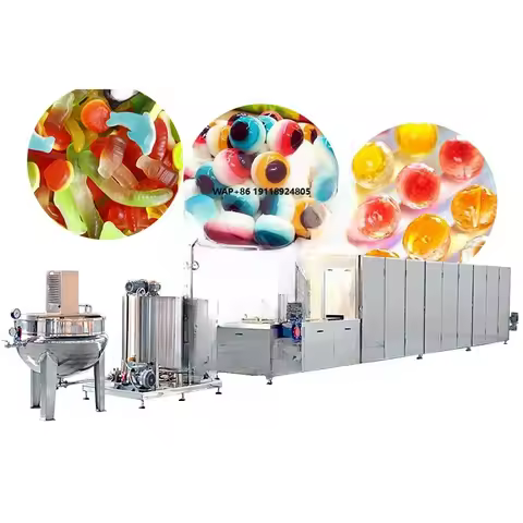 Fully Automatic Gummy Making Machine Jelly Gummy Candy Depositing Line Gummy Bear Machine