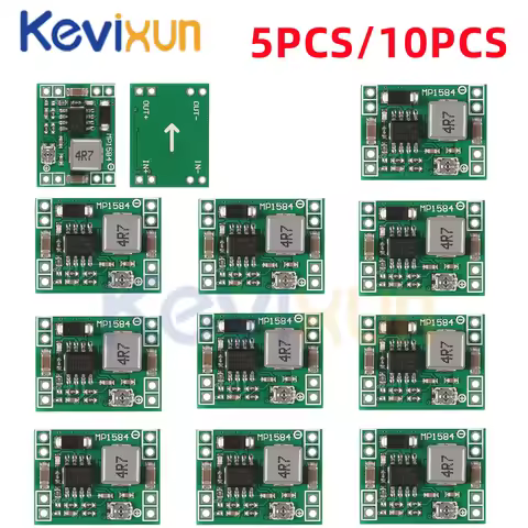 5pcs/10pcs MP1584EN 3A Ultra-Small Size DC-DC Step Down Supply Module Adjustable Power Step-down Des