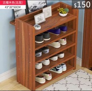 （特價款：訂貨價：$150）鞋櫃 43cm|60cm寬 四|五 鞋架 Wooden Shoe Rack