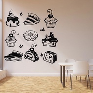 Sweet Cake Wall Decal Cake Pie Decal Dessert Bakery Interior Decor Kitchen Art Mural Dinning Room De