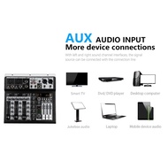 [TyoungSG] Portable Audio Mixer Sound Mixer DSP Sound Board Digital Mixing for DJ Studio Guitar Gaming