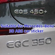 For Mercedes-Benz EQE53 EQS53 EQS450 EQC400 EQA300 EQB350 EQE400 Tail-mounted logo. The 3D letter si