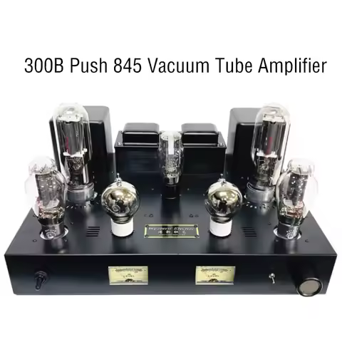 AIYIMA SMSL 300B Push 845 Tube Amplifier 35W 2.0 Class A Vacuum Tube Amplifier With built-in Decodin