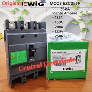 MCCB EWIG Original EZC250F 3Pole 18kA 415VAC.